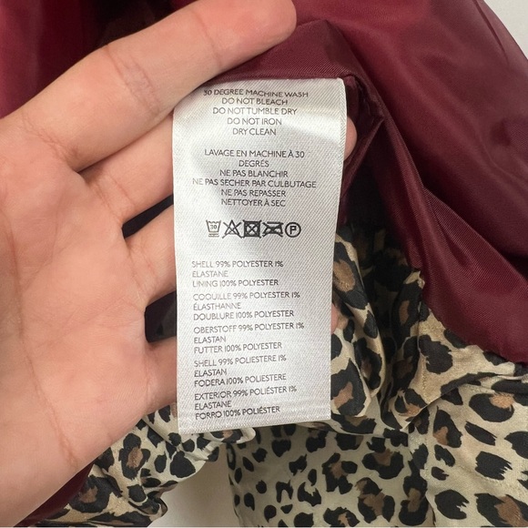 NWT Anthropologie Leopard Print Full Zip  Bomber Jacket SZ  XL - Picture 9 of 15